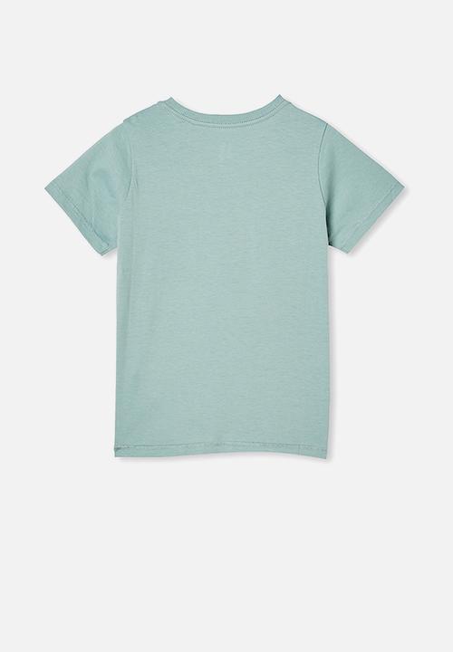 Cotton On - Core short sleeve tee - rusty aqua