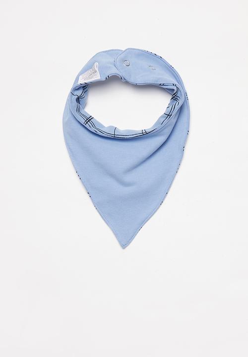 Cotton On - 3 Pack kerchief bib - yellow & blue 