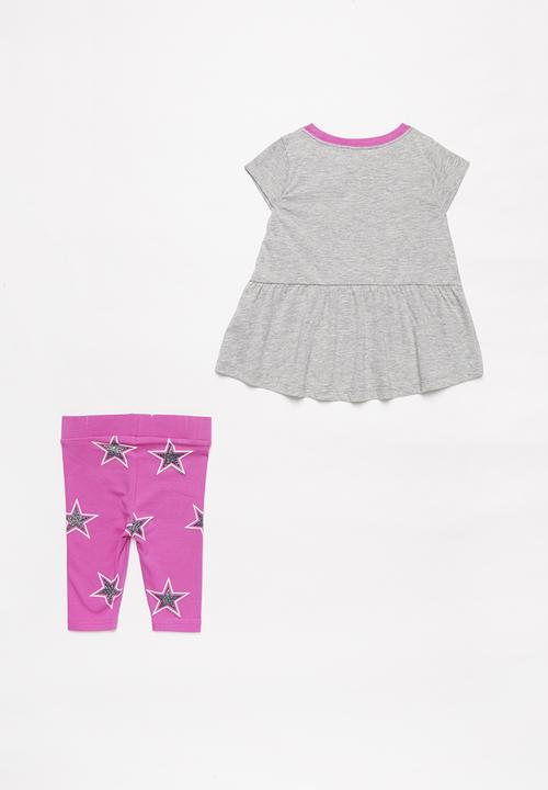 Converse - Converse star chuck patch leg set - grey & pink