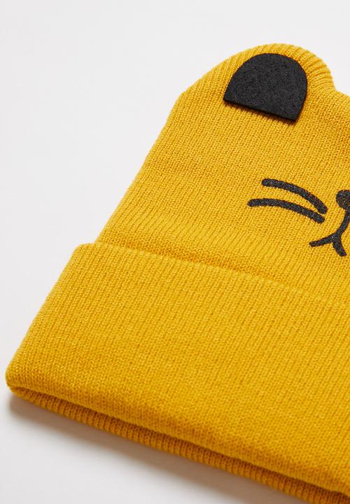 Pop Candy - Novelty beanie - mustard