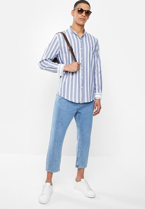 Brave Soul - Raffael shirts - blue & white 