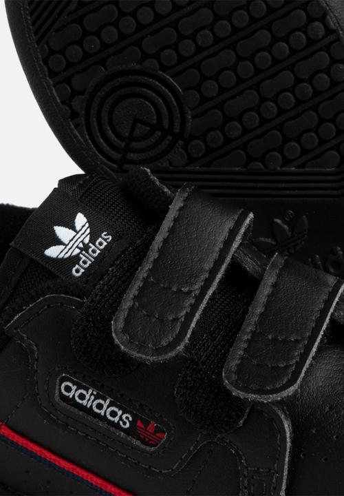 adidas Originals - Infants continental 80 sneakers - core black & scarlet