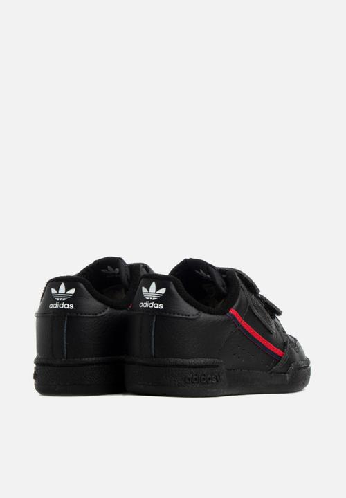 adidas Originals - Infants continental 80 sneakers - core black & scarlet
