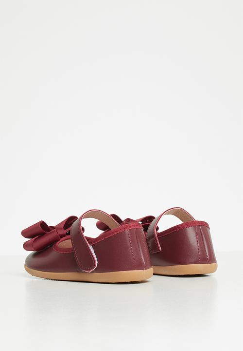 Pop Candy - Girls bow strap pump - red