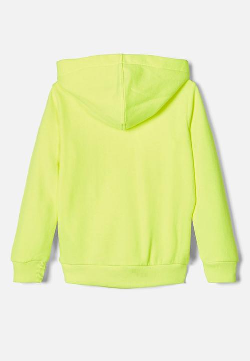 Name It - Salkon oversize hoodie - safety yellow