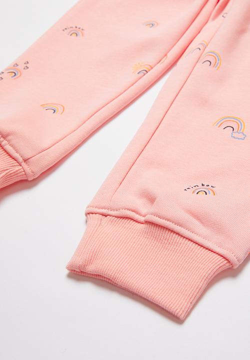 Pop Candy - Girls printed joggers - pink