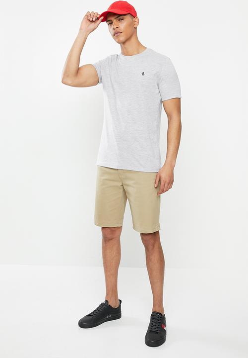 Original Penguin - Embroidered T-shirt  - grey