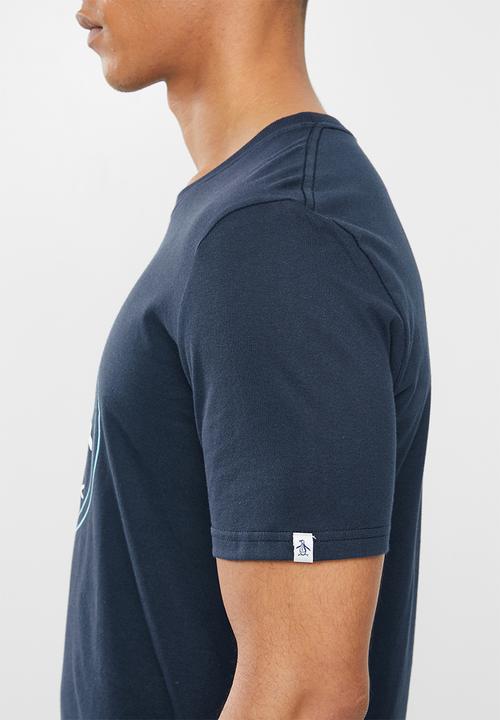 Original Penguin - Circle logo T-shirt - navy
