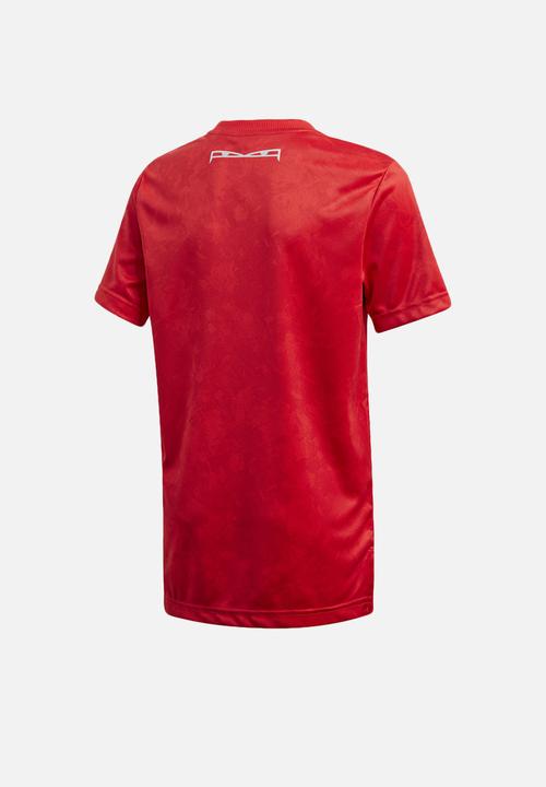 adidas Originals - Predator all over print jersey - vivid red