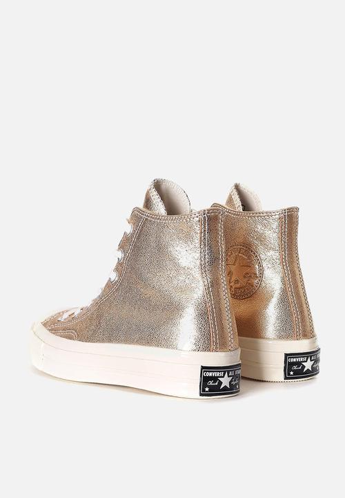 Converse - Chuck Taylor All Star 70's metallic leather hi - rose gold 