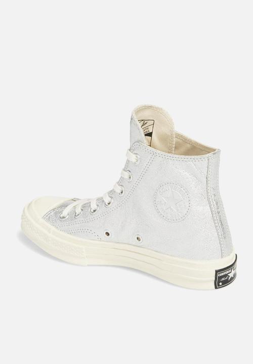 Converse - Chuck Taylor All Star 70's metallic leather hi - silver