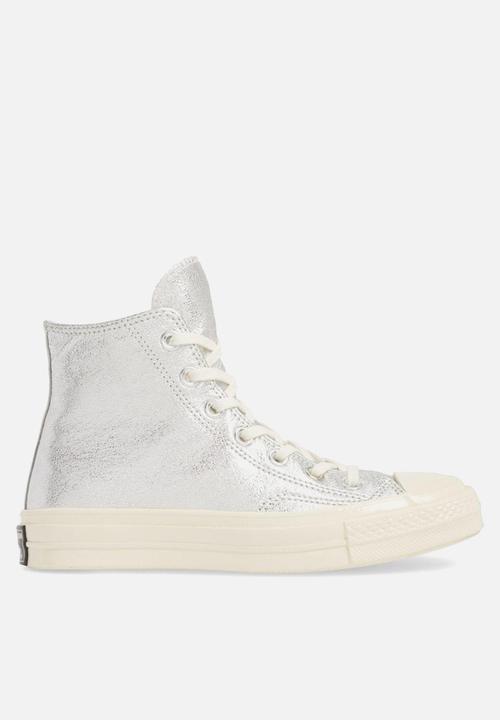 Converse - Chuck Taylor All Star 70's metallic leather hi - silver