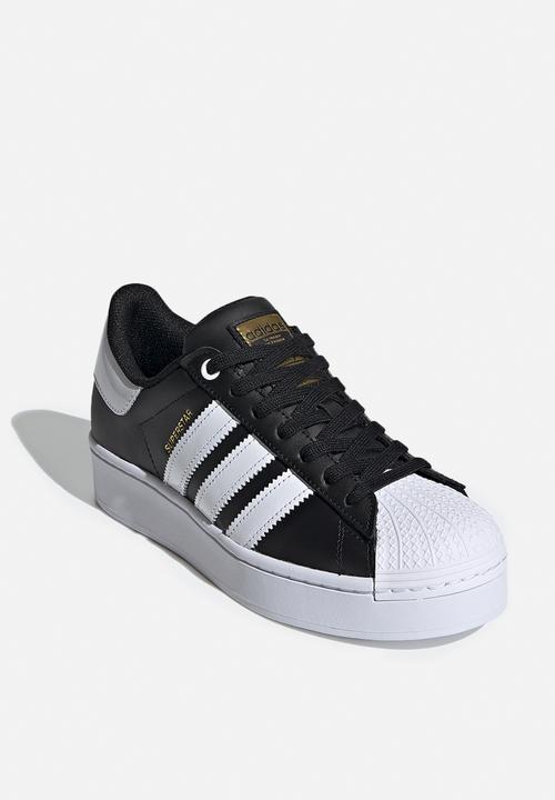 adidas Originals - Superstar plateau - black / white