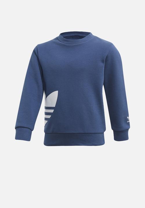 adidas Originals - Big trefoil crew set - night marine & white