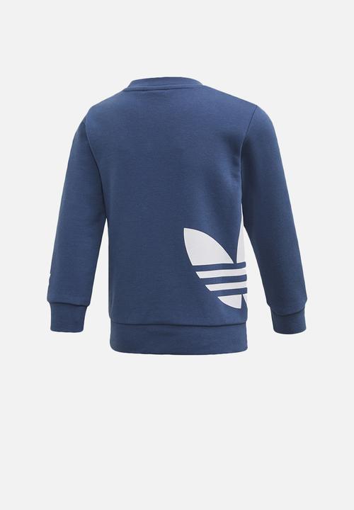 adidas Originals - Big trefoil crew set - night marine & white