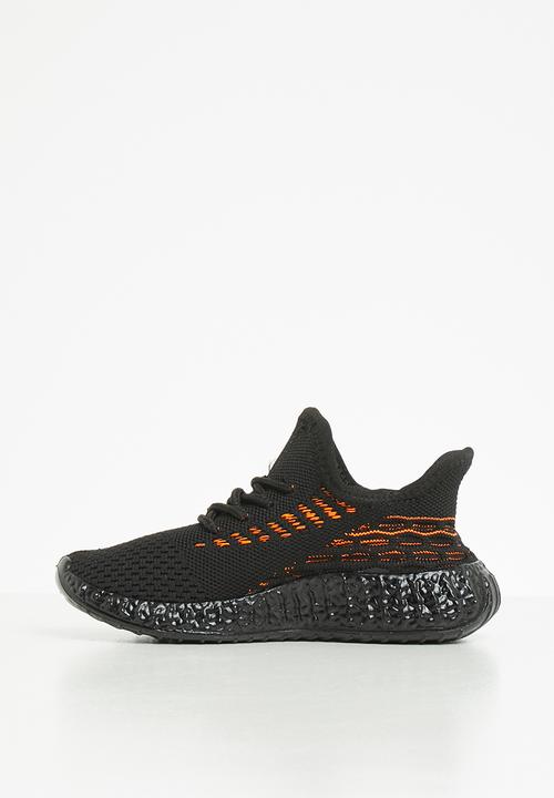 Pop Candy - Boys sneaker - black & orange