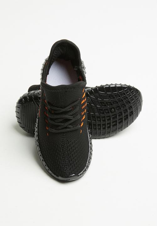 Pop Candy - Boys sneaker - black & orange