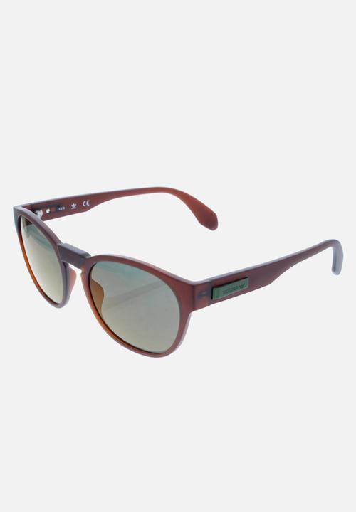adidas Originals Sun - Adidas  or0014 46q sunglasses - light brown/green mirror