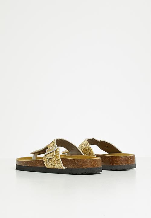Pop Candy - Girls glitter sandal - gold