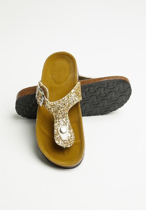 Pop Candy - Girls glitter sandal - gold