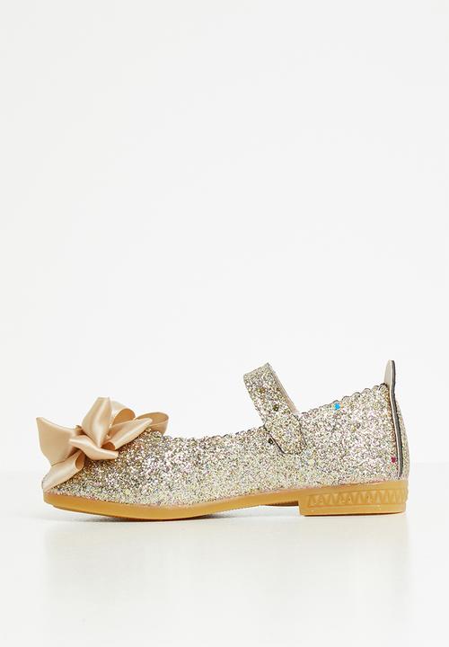 Pop Candy - Girls glitter pump - gold