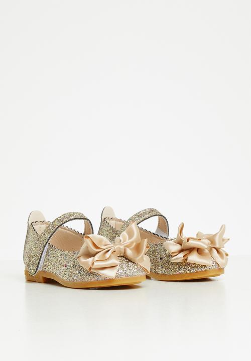 Pop Candy - Girls glitter pump - gold