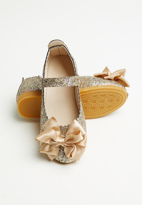 Pop Candy - Girls glitter pump - gold