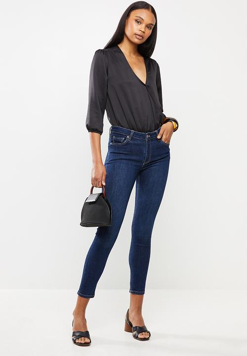 edit - Wrap bodysuit - black