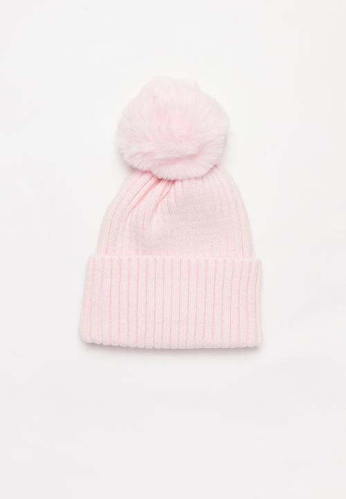 Pop Candy - Girls pom pom beanie - pink