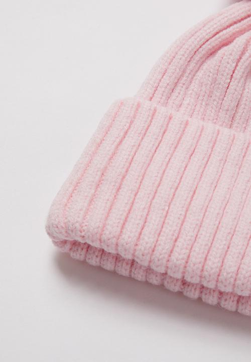 Pop Candy - Girls pom pom beanie - pink