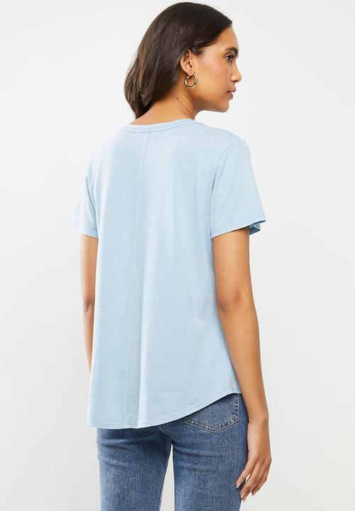 Cotton On - The one crew tee - blue