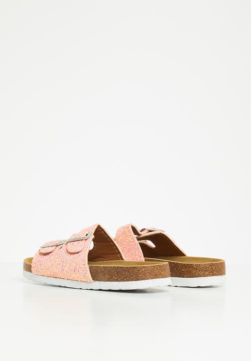 Pop Candy - Girls slip on glitter sandal - pink