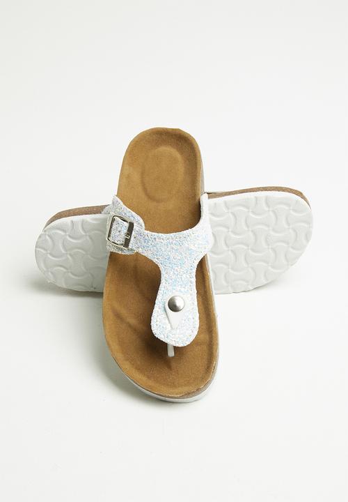 Pop Candy - Girls slip on sandal - white