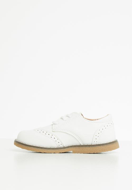 Pop Candy - Boys brogues - white
