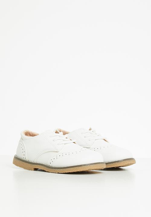 Pop Candy - Boys brogues - white