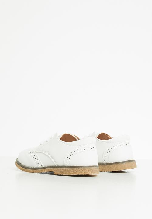 Pop Candy - Boys brogues - white