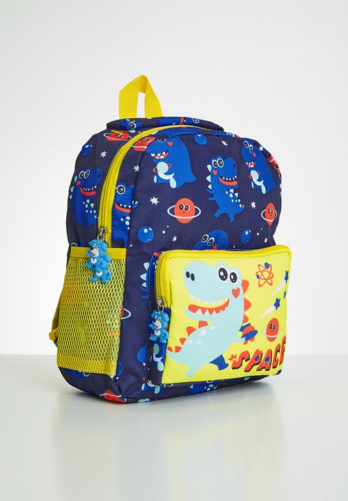 Pop Candy - Dino space backpack - blue & yellow 