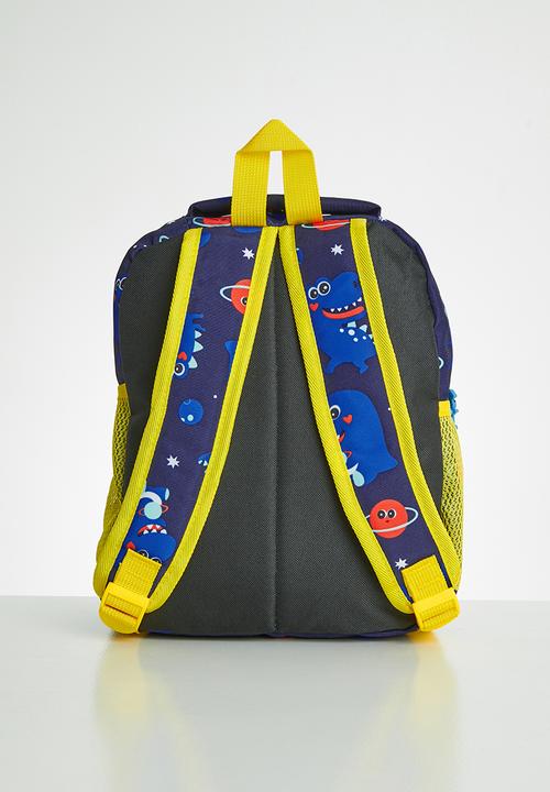 Pop Candy - Dino space backpack - blue & yellow 