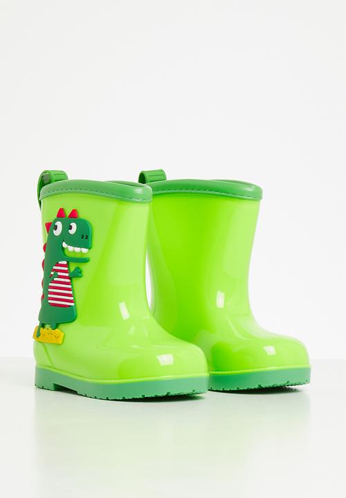 Pop Candy - Dino rain boots - green