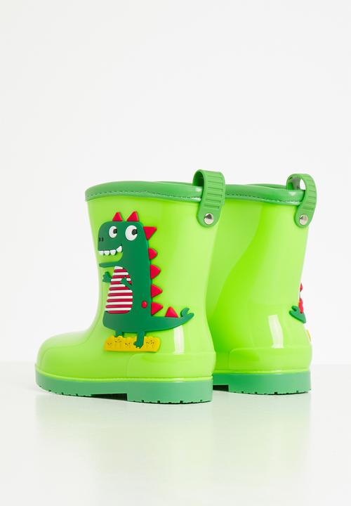 Pop Candy - Dino rain boots - green