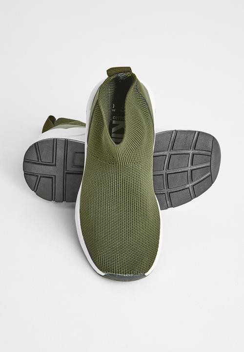 Cotton On - Knit trainer - beatle green