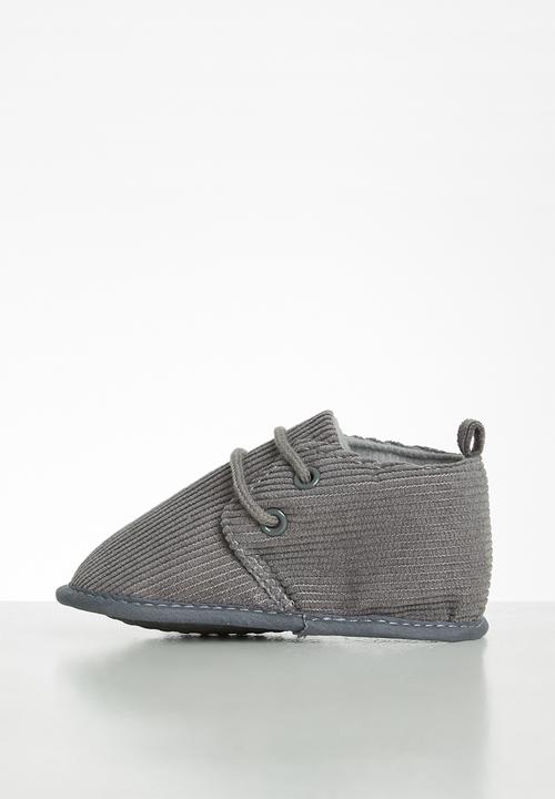 Pop Candy - Corduroy soft bottom boots - grey