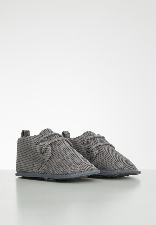 Pop Candy - Corduroy soft bottom boots - grey