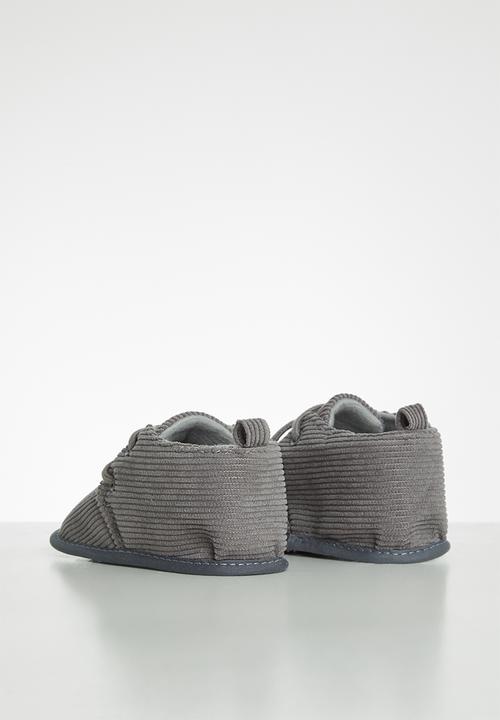 Pop Candy - Corduroy soft bottom boots - grey