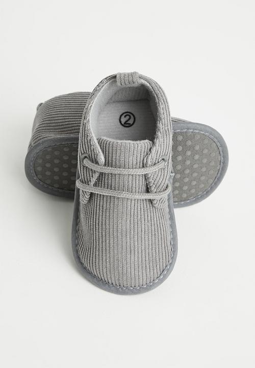 Pop Candy - Corduroy soft bottom boots - grey