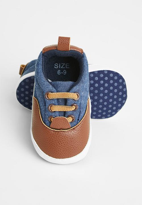Pop Candy - Soft bottom sneaker - brown & blue