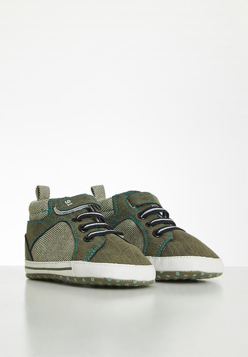 Pop Candy - Baby boys hi-top sneaker - khaki