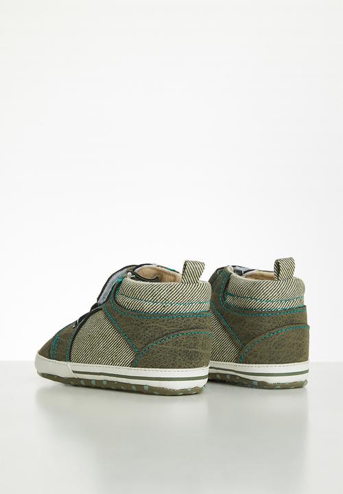 Pop Candy - Baby boys hi-top sneaker - khaki