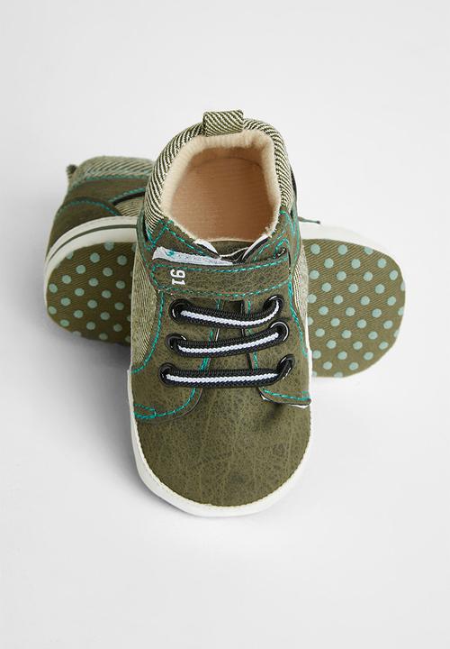 Pop Candy - Baby boys hi-top sneaker - khaki