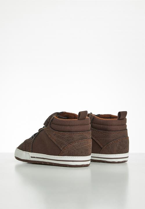 Pop Candy - Baby boys hi-top sneaker - brown